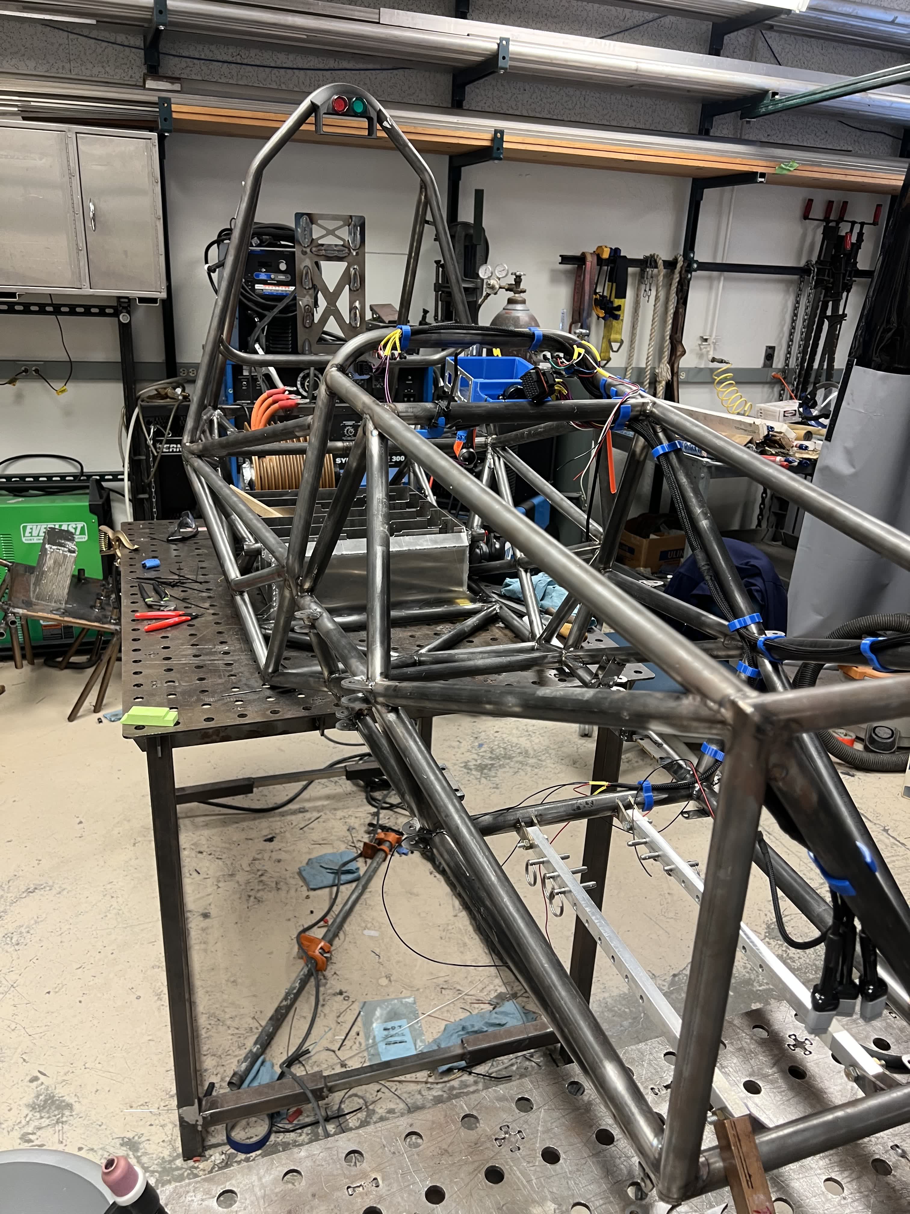 FS4 inprogress chassis harness in